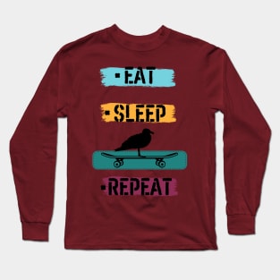 Eat Sleep SKATE Repeat Long Sleeve T-Shirt